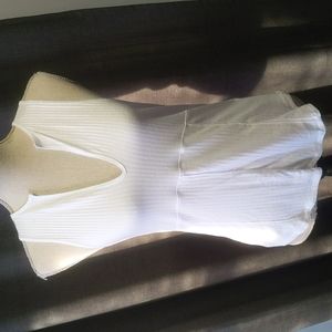 Free People Intimately White Ribbed Tank Large NWOT
